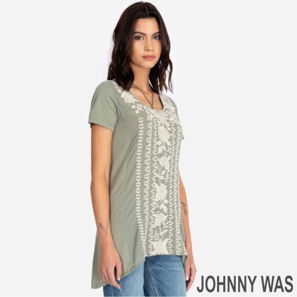 Johnny Was **NWT** Letty Woven Tunic in Tortoise - Picture 2 of 6